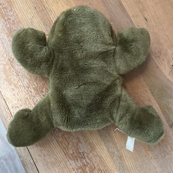 Frog Hand Puppet Plush Vintage Green Preschool Teacher Imaginative Play - Picture 7 of 8